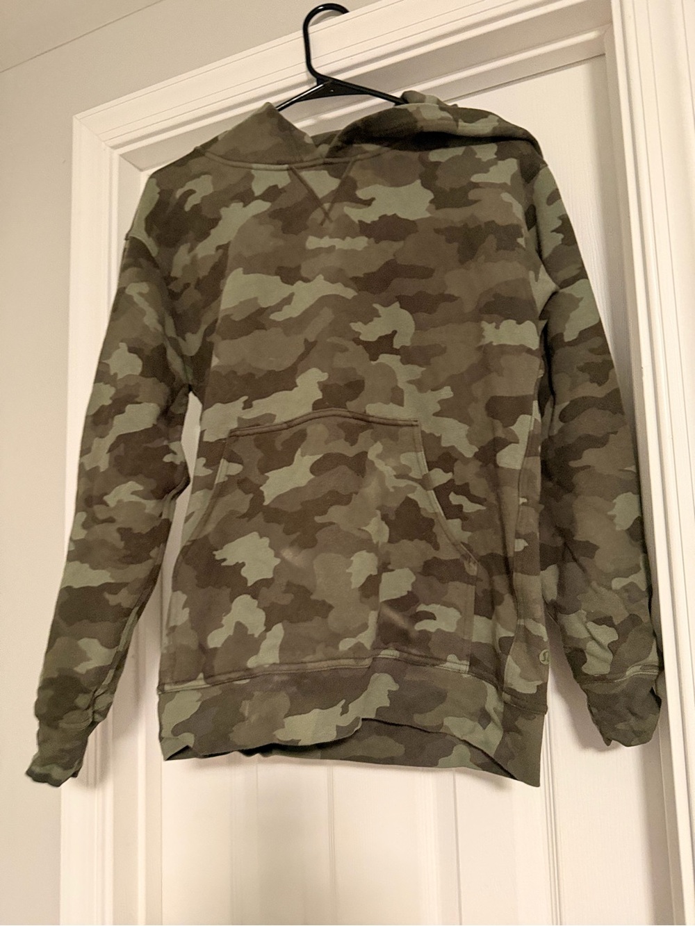 lululemon athletica Green Camo Crewneck Hoodie